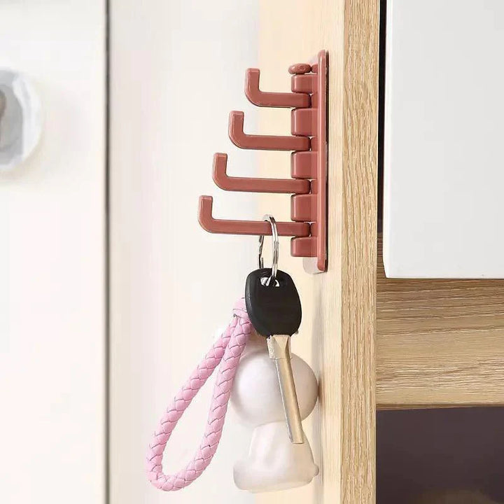 360 Rotary Self Adhesive 4 Wall Hooks Bowlift