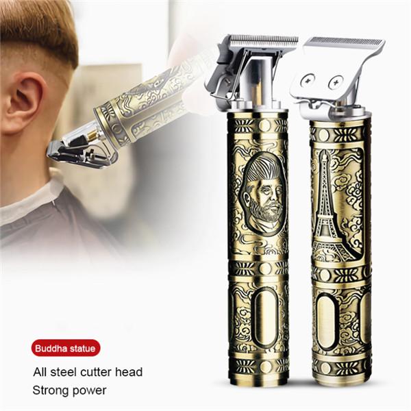 Branded T9 Vintage Beard Trimmer Professional Hair Cut Shaving Machine USB Rechargeable Wireless Bowlift