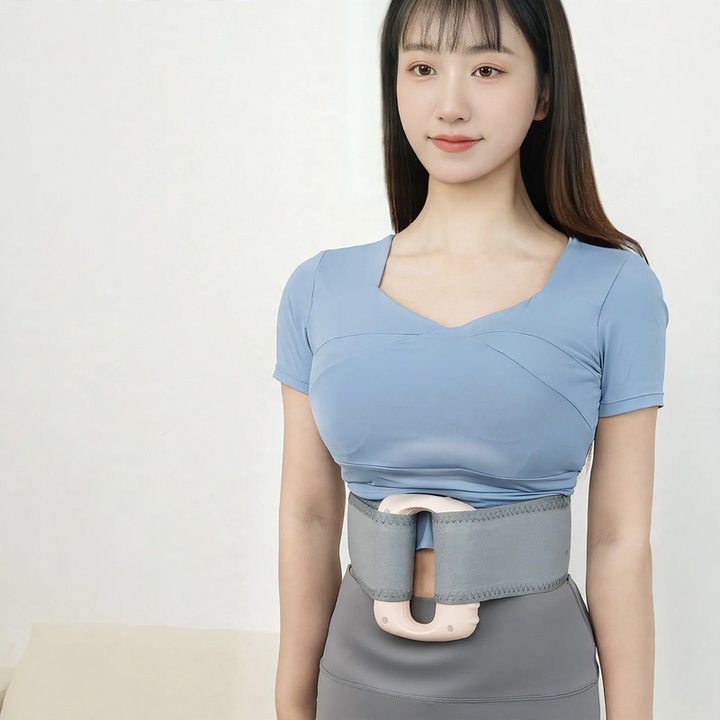 Vibrating fascia roller with LCD display