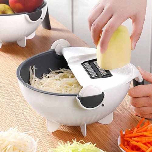 Multi Manual Vegetable Slicer Strainer Bowl Bowlift