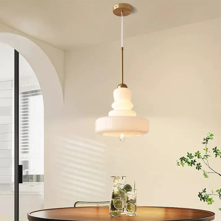 BowLift | Glass Cylinder Ceiling Lamp - Luxurious Glass Pendant Light with Modern Design