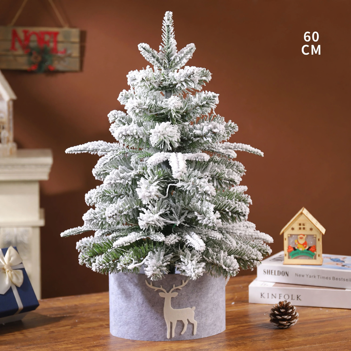 Mini Christmas tree for the table, 45-60 cm, flocked
