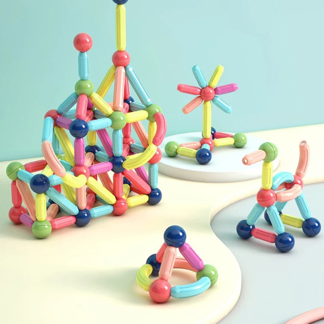 Magneo Blocks - Creative Magnetic Construction Set for Children Bowlift