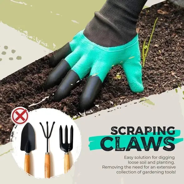 BowLift | 1 Pair of Garden Gloves with Claws – Planting without Tools