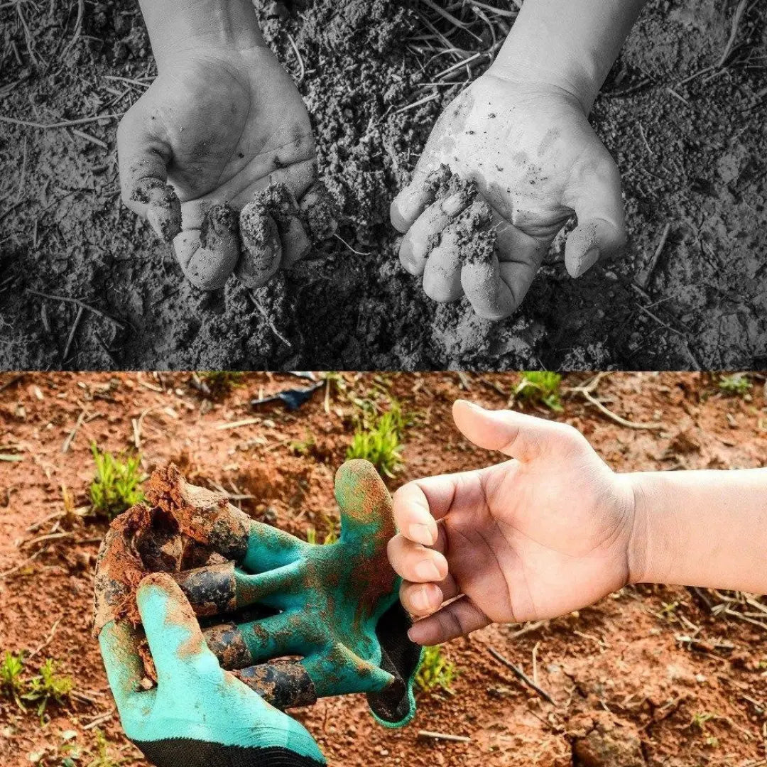 BowLift | 1 Pair of Garden Gloves with Claws – Planting without Tools