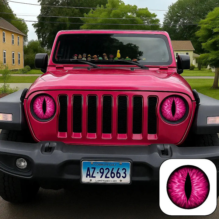 BowLift | 1 Pair of Headlight Stickers – Eye-catching Design with Personality