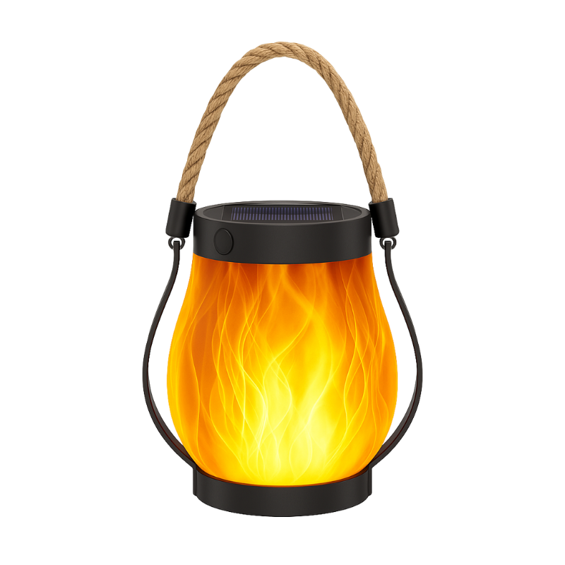 BowLift | Solar-Powered Outdoor Lantern | Realistic Flame Effect, All-Weather Proof & Ideal for Cozy Evenings on the Patio or Balcony
