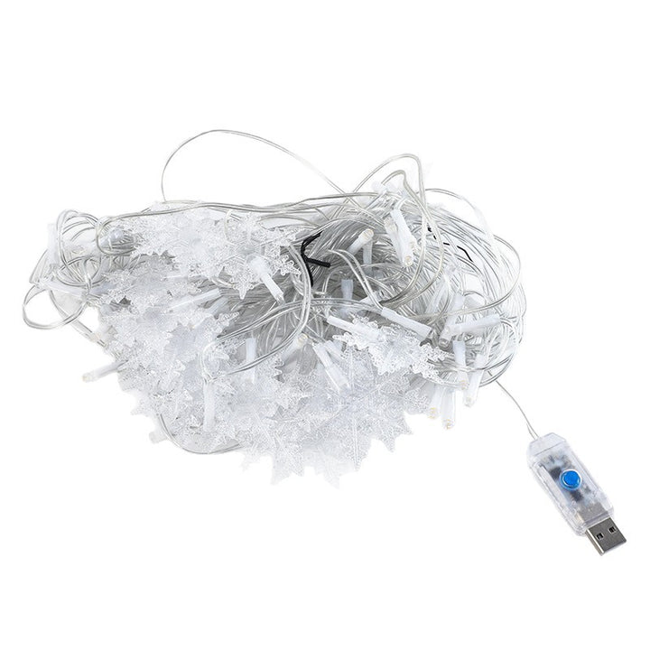 LED star curtain string lights for atmospheric decoration