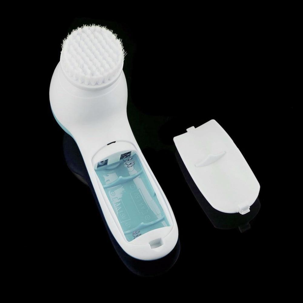 BowLift | 1 Set 5 in 1 Electric Wash Face Machine Facial Pore Cleaner Body Cleaning Massage Mini Skin Beauty Massager Face Washing Brush
