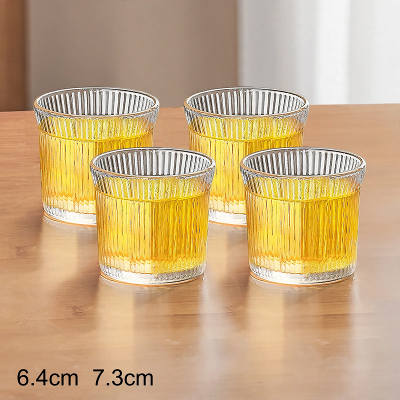 Glass set, hammered texture, 101–200 ml