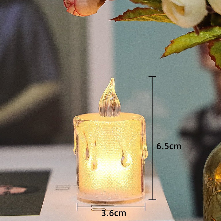 LED tealight with transparent housing, PS plastic