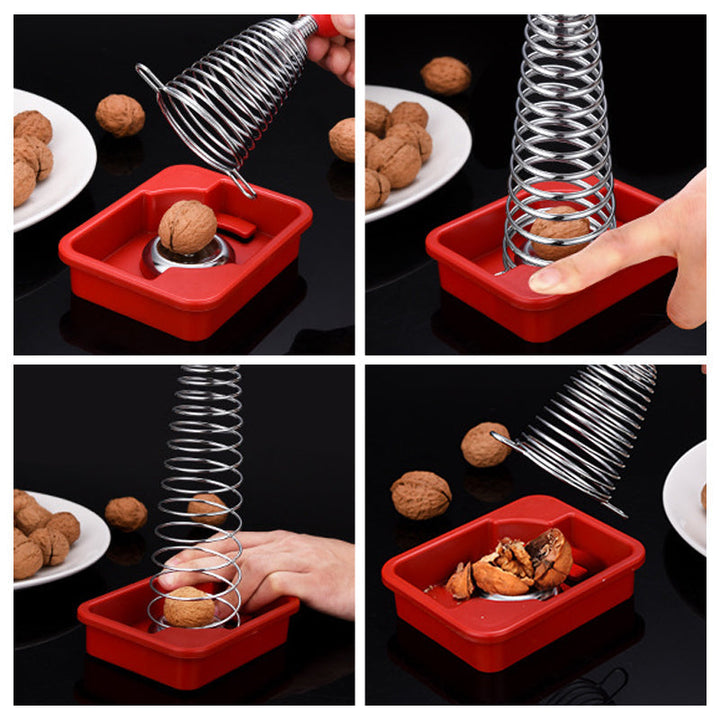 BowLift | Stainless Steel Spring Walnut Opener
