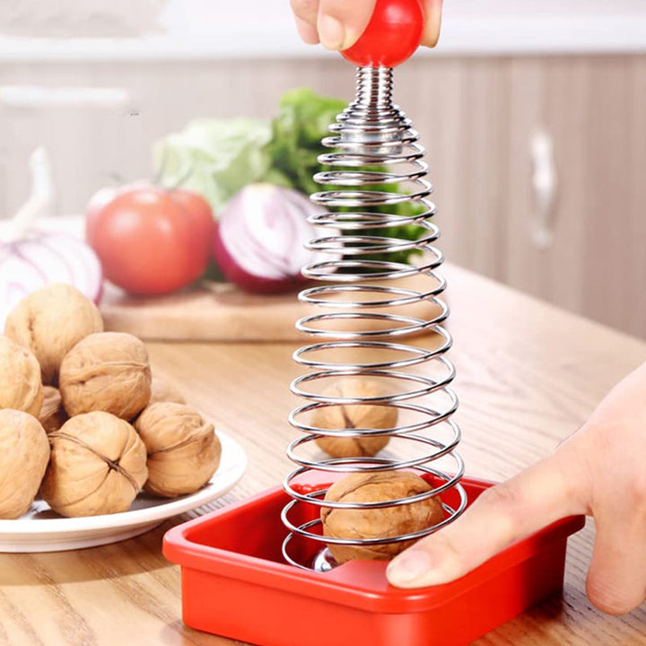 BowLift | Stainless Steel Spring Walnut Opener