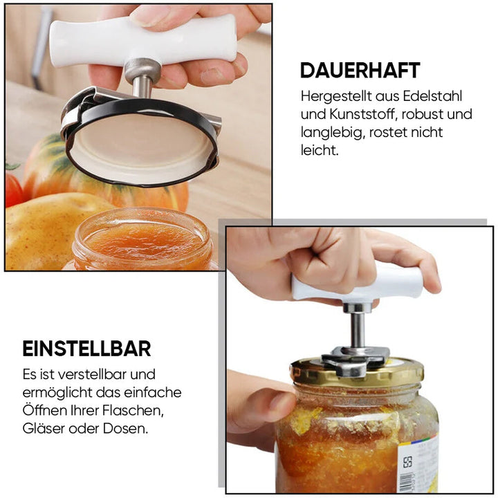 Size-adjustable can opener made of stainless steel | Bowlift