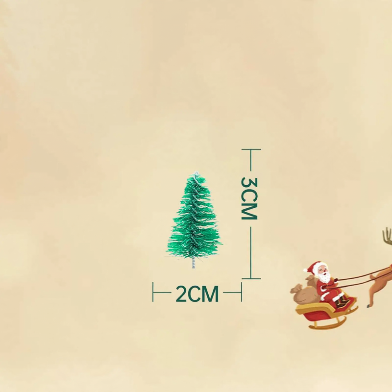 Miniature Christmas tree with snow look