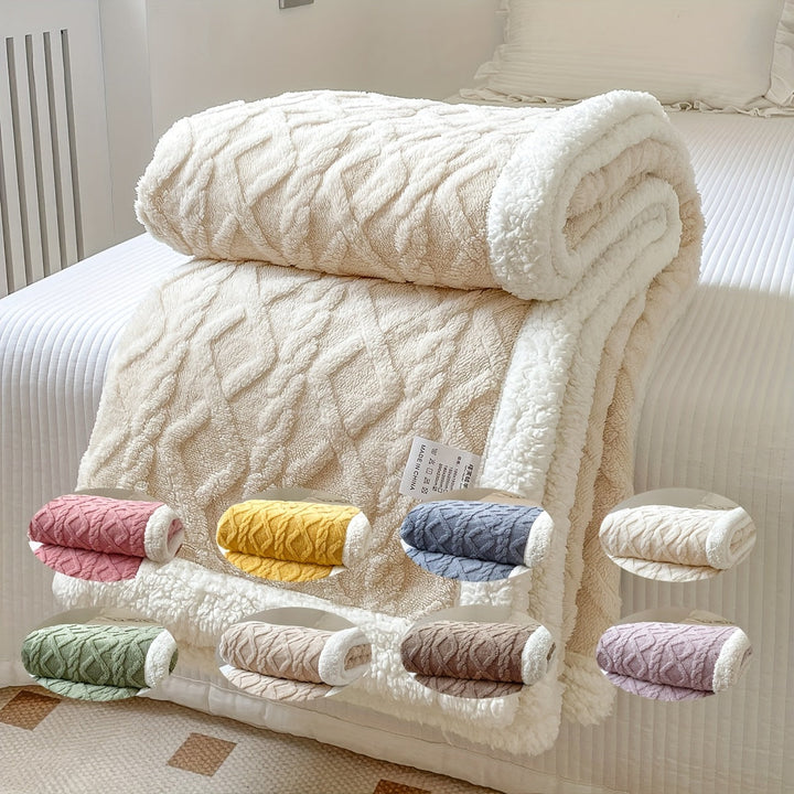 BowLift | CozyNest - Reversible Fleece Blanket for Fall and Winter
