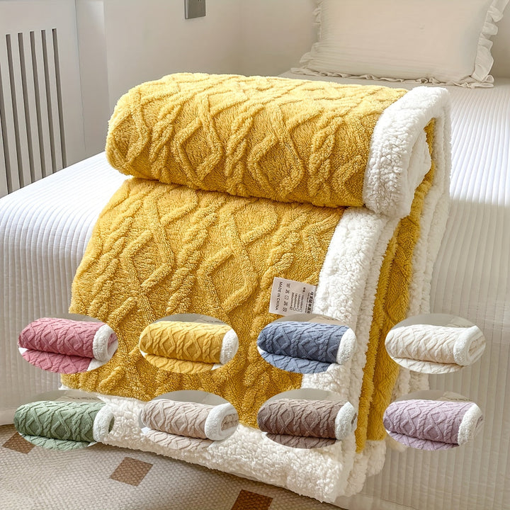 BowLift | CozyNest - Reversible Fleece Blanket for Fall and Winter