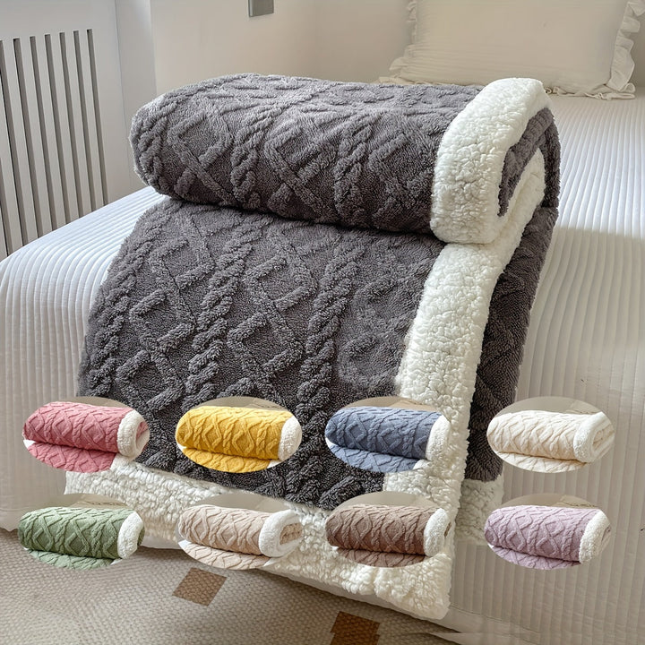 BowLift | CozyNest - Reversible Fleece Blanket for Fall and Winter