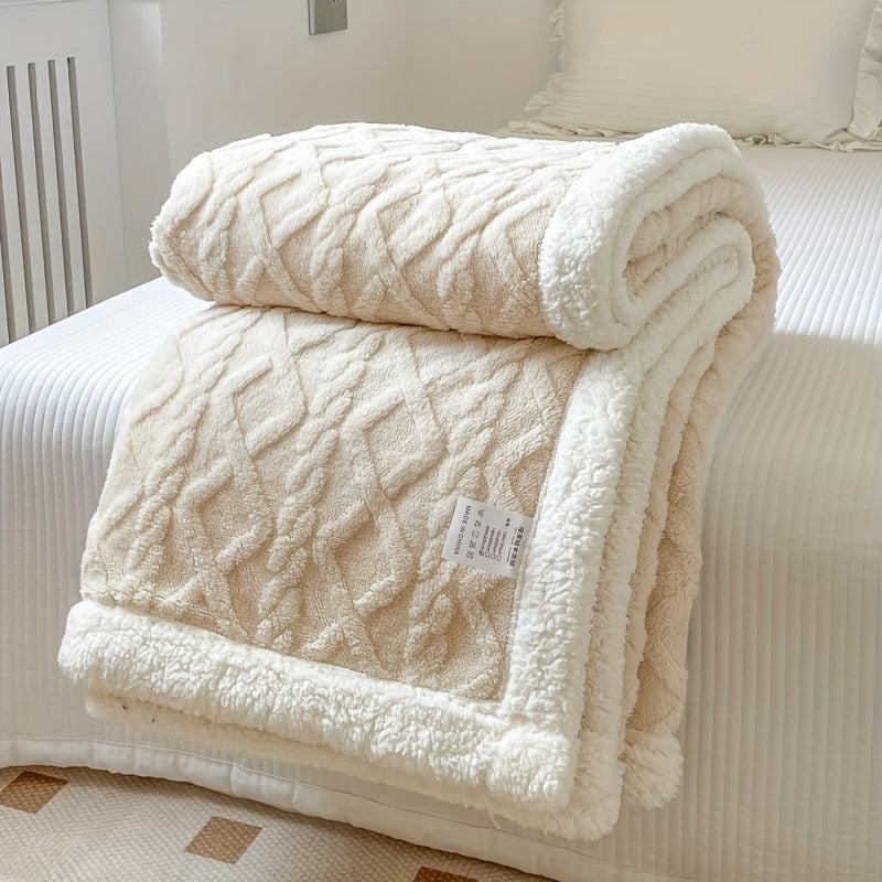 BowLift | CozyNest - Reversible Fleece Blanket for Fall and Winter