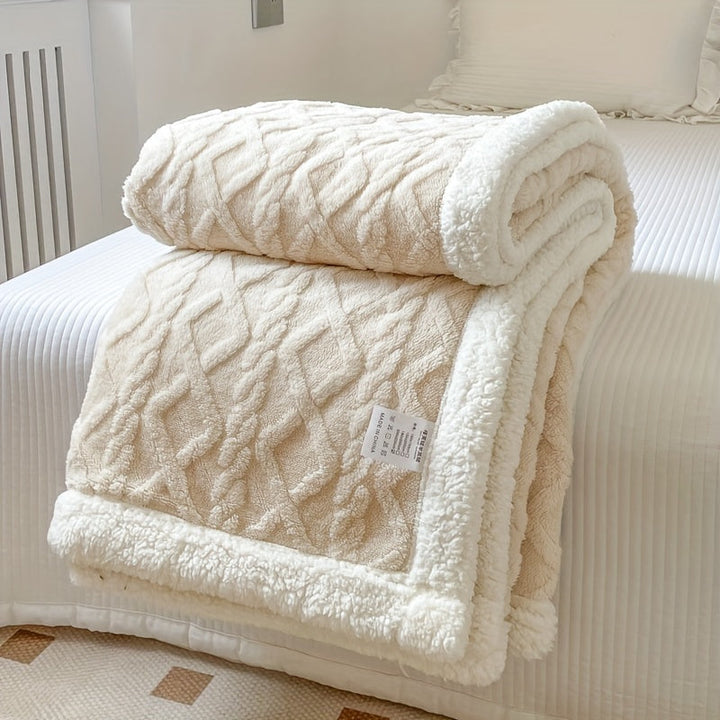 BowLift | CozyNest - Reversible Fleece Blanket for Fall and Winter