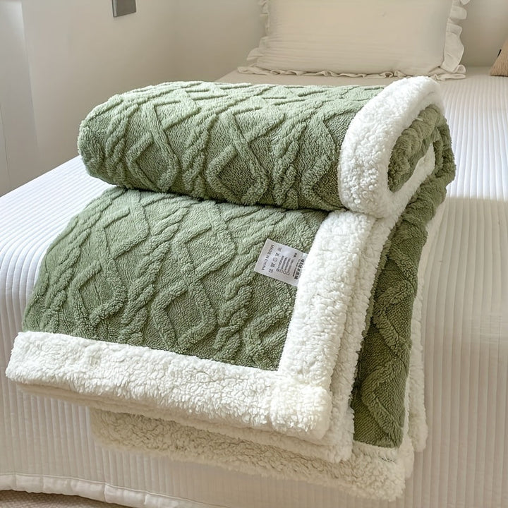 BowLift | CozyNest - Reversible Fleece Blanket for Fall and Winter