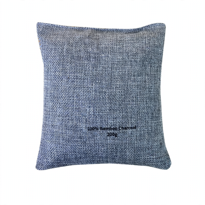 Bamboo charcoal odor absorber in linen bag, 400g