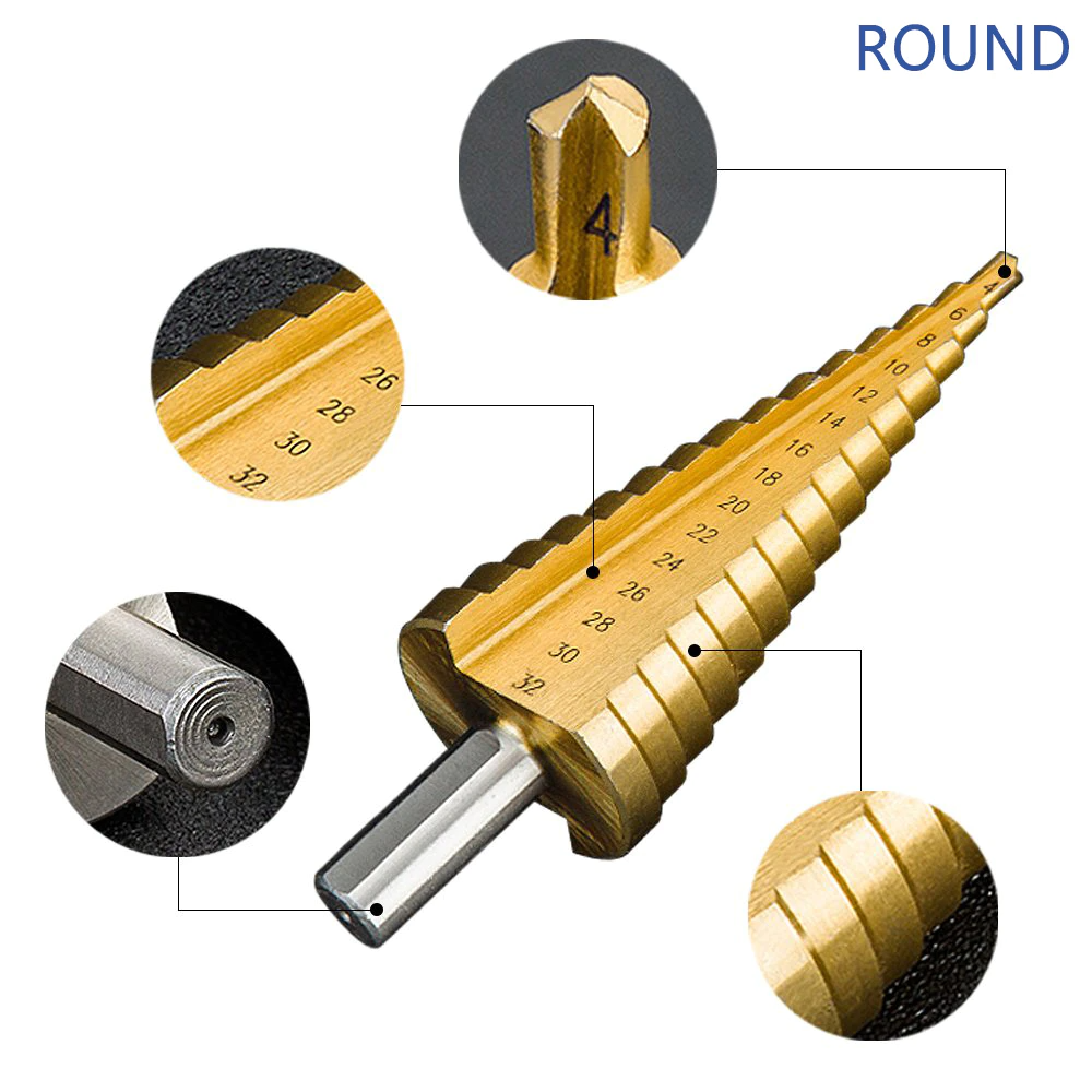 Titanium Drill Cone Bit Set | Bowlift