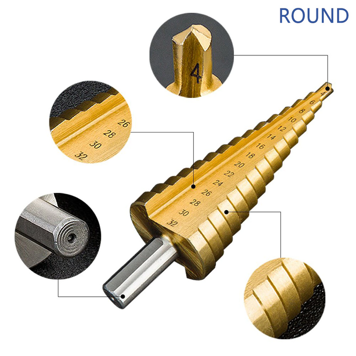 Titanium Drill Cone Bit Set | Bowlift