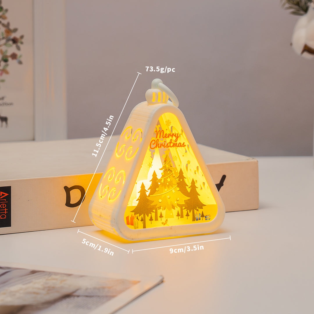 Decorative LED lantern in retro style for Christmas