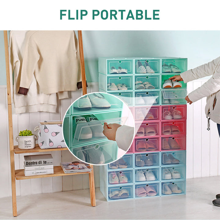 Ciaovie Shoe Storage Box Foldable, 6 Pieces | Bowlift