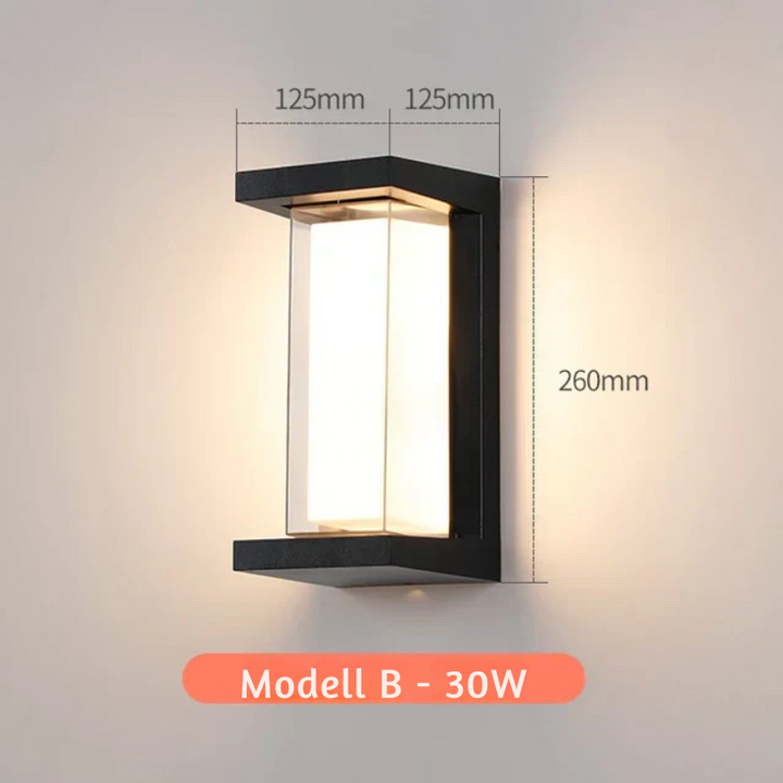 Modern outdoor wall light for garden and terrace | Bowlift