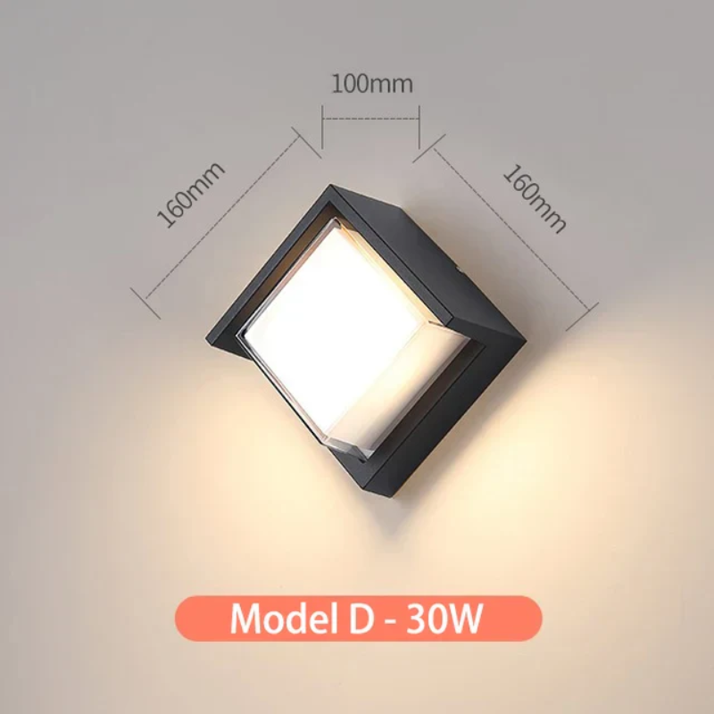 Modern outdoor wall light for garden and terrace | Bowlift