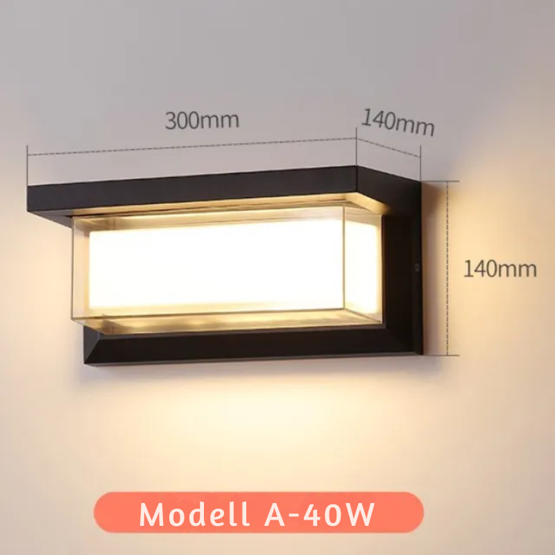 Modern outdoor wall light for garden and terrace | Bowlift