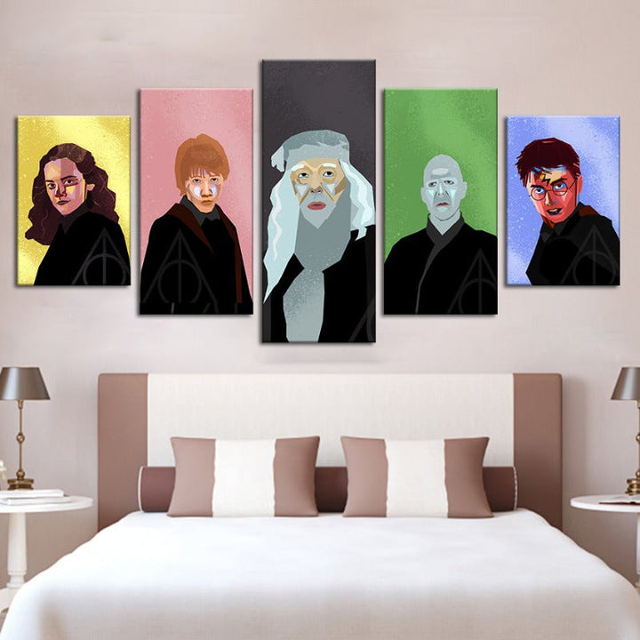 Harry Potter Characters - Canvas Wall Art Painting | Bowlift