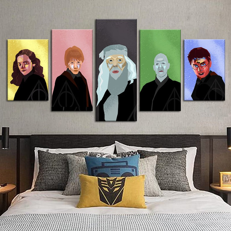 Harry Potter Characters - Canvas Wall Art Painting | Bowlift