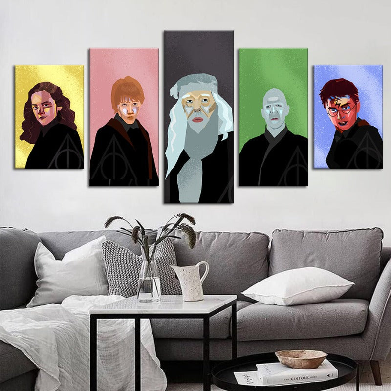 Harry Potter Characters - Canvas Wall Art Painting | Bowlift