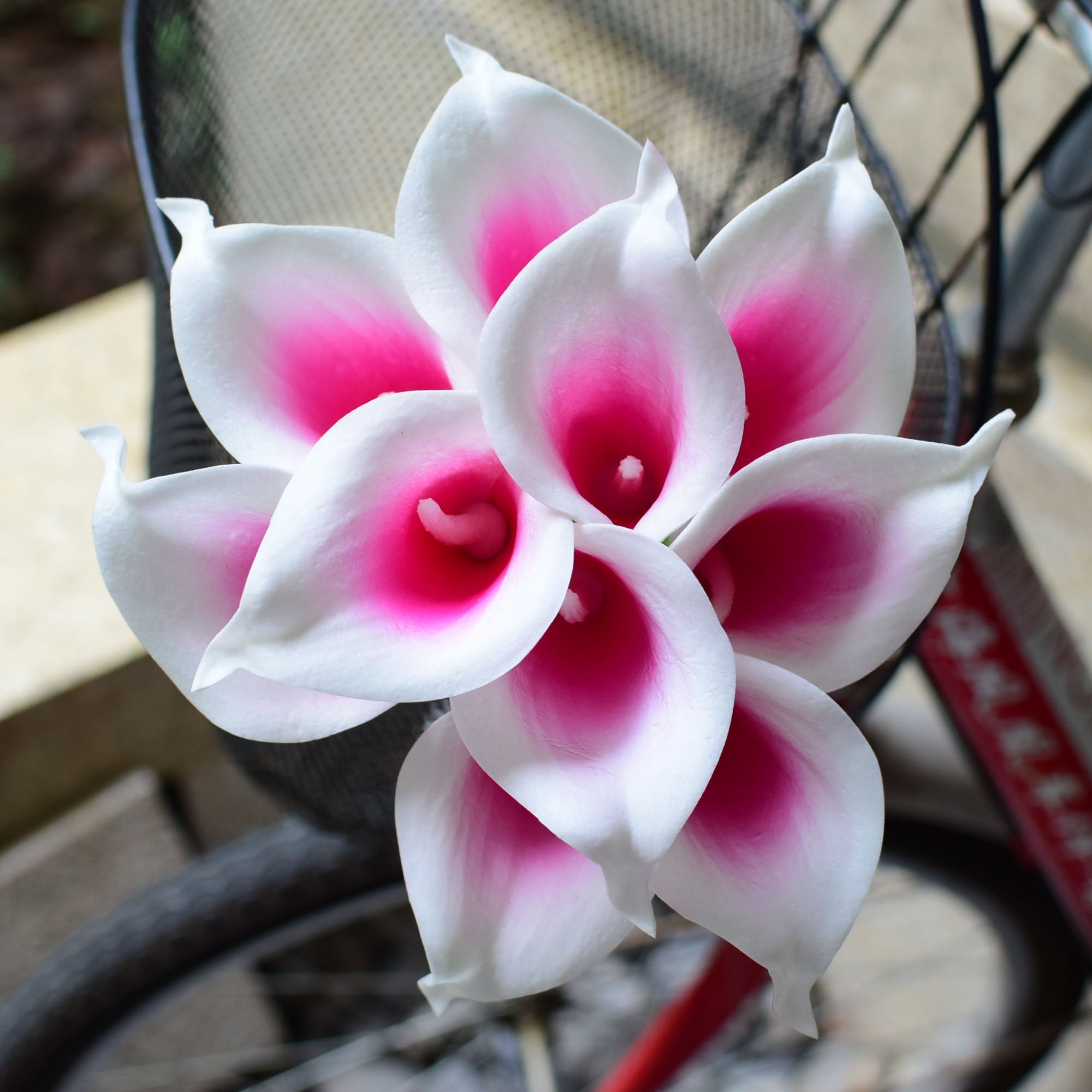 BowLift | 10 marine blue Calla lily PU Real Touch flowers wedding decoration bouquets table decoration artificial flowers home decor