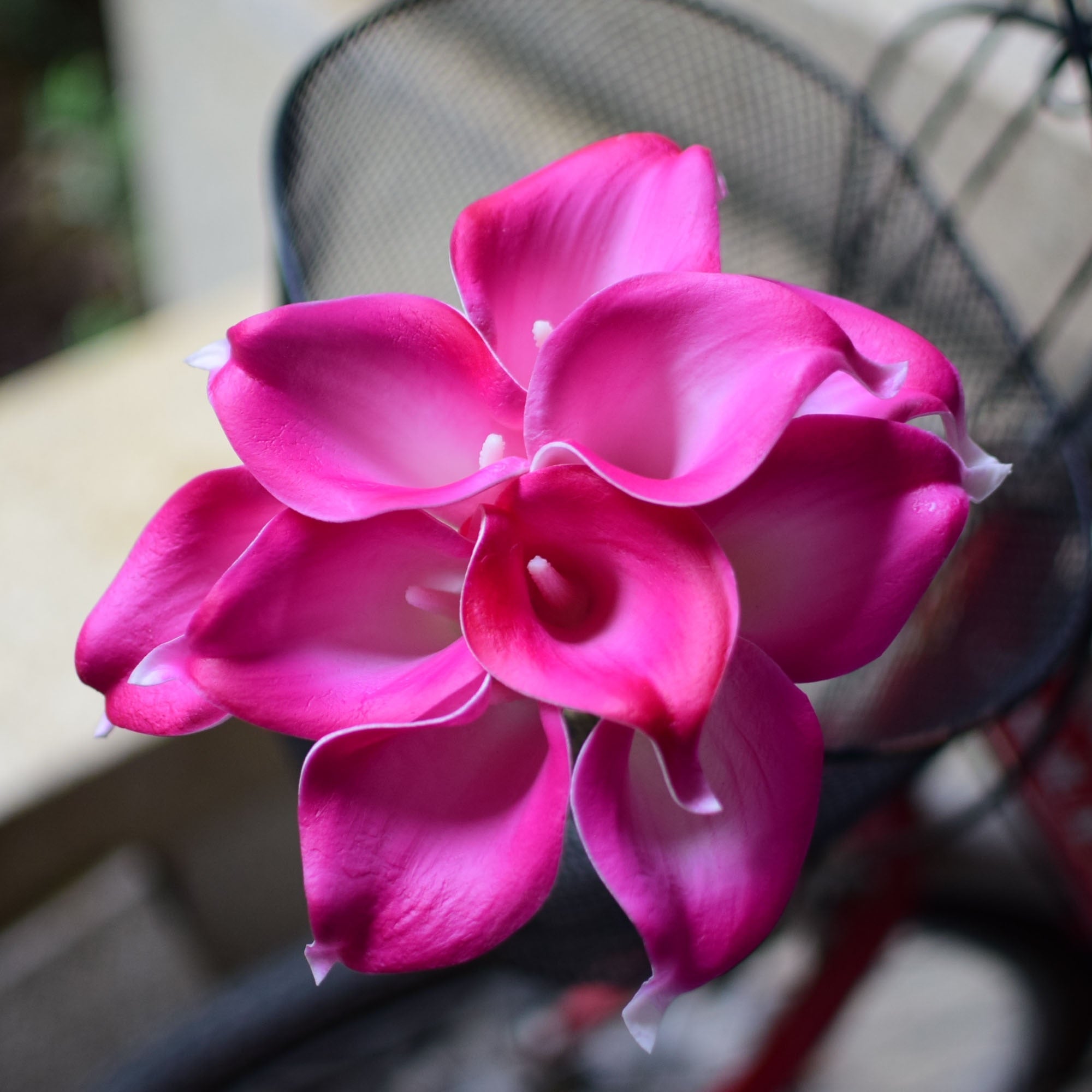 BowLift | 10 marine blue Calla lily PU Real Touch flowers wedding decoration bouquets table decoration artificial flowers home decor