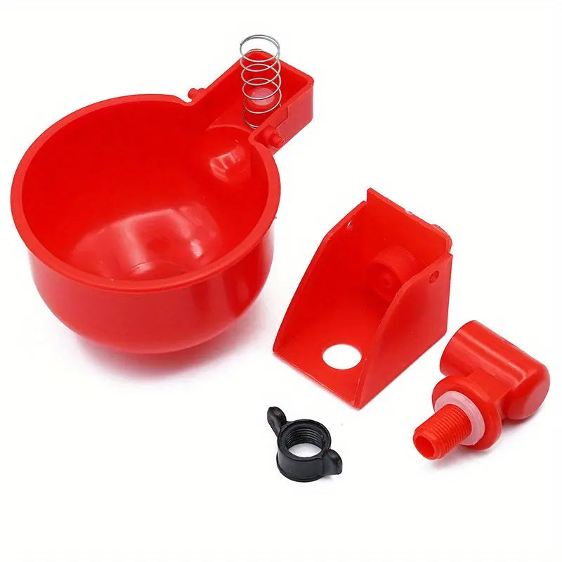 BowLift | 10 Piece Automatic Drinking Cups for Poultry – For Fresh Water Around the Clock