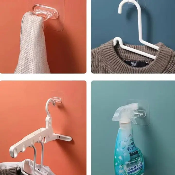 BowLift | 10 pieces | Self-adhesive round wall hooks – versatile use