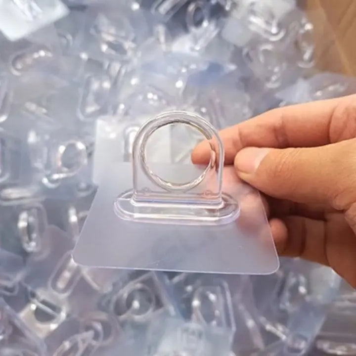 BowLift | 10 pieces | Self-adhesive round wall hooks – versatile use