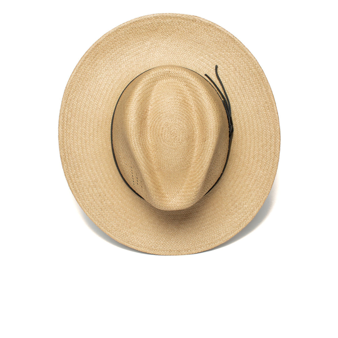 Summer Straw Fedora Hat-Black | Bowlift