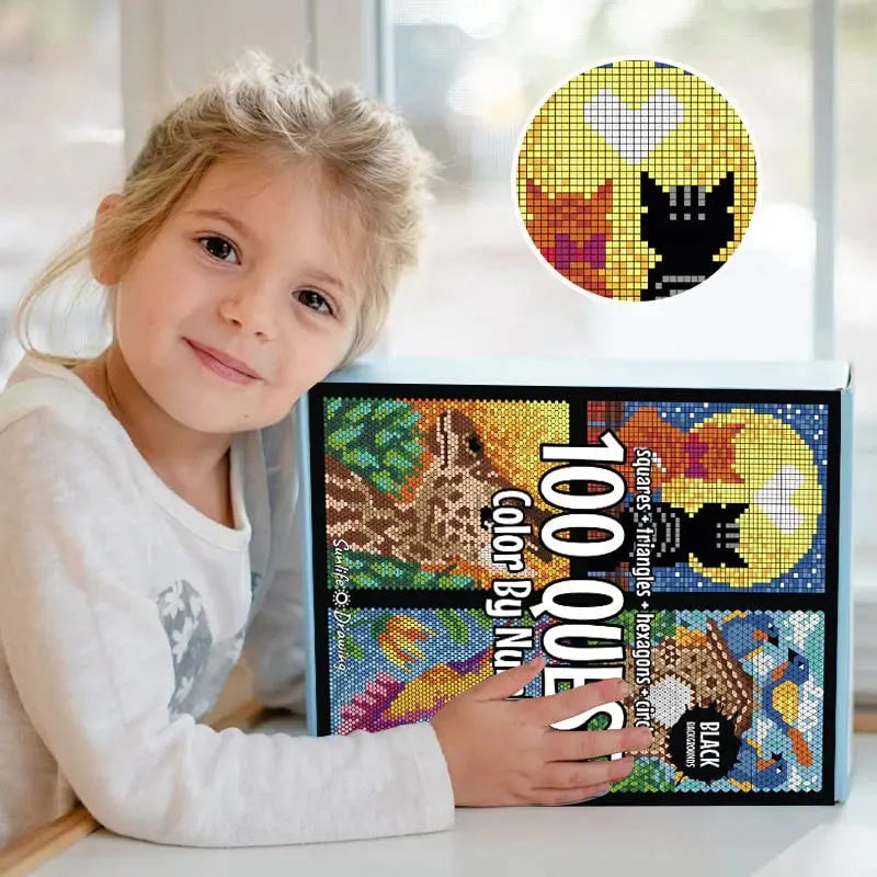 BowLift | 100 Paint-by-Numbers Book Set – Relaxing & Creative Painting Fun