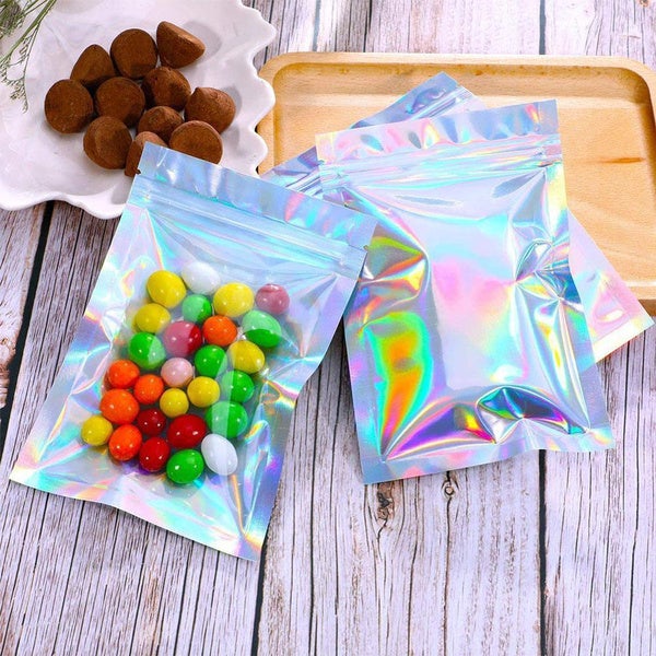 BowLift | 100-Pack: Resealable holographic foil bags