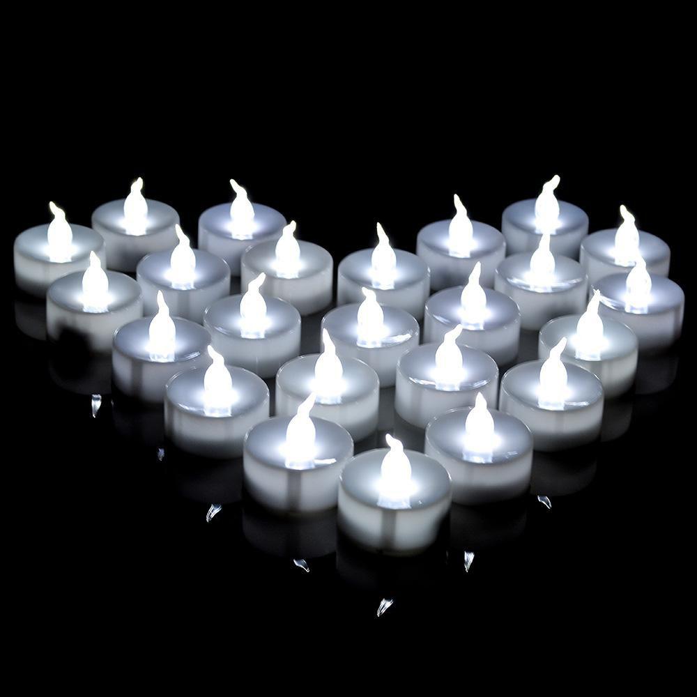 BowLift | 100-Piece: White LED Candles Tea Light
