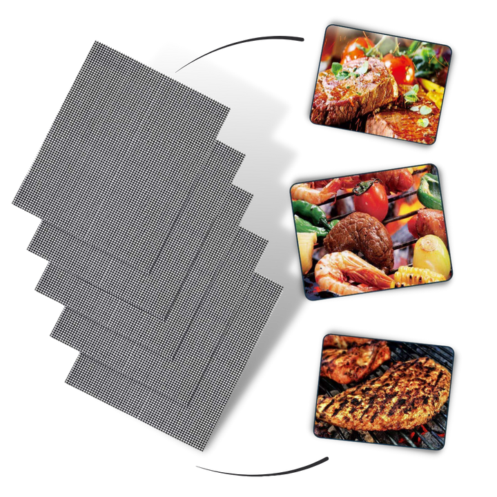 Teflon Non-stick BBQ Grill Mesh Mat for Reusable Cleaning | Bowlift