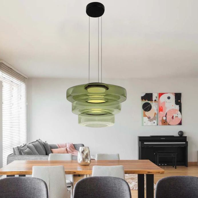 BowLift | Modern Glass Pendant Lamp in Bauhaus Style - AuroraSphere