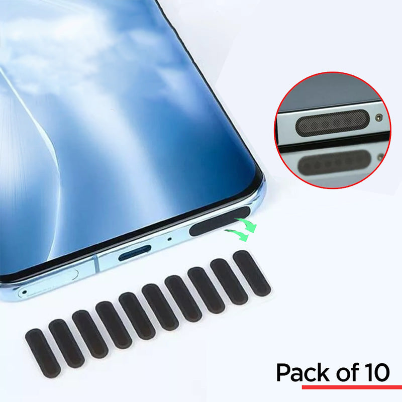 Mobile Phone Speaker Dustproof Net Stickers Pack Of 10 Bowlift