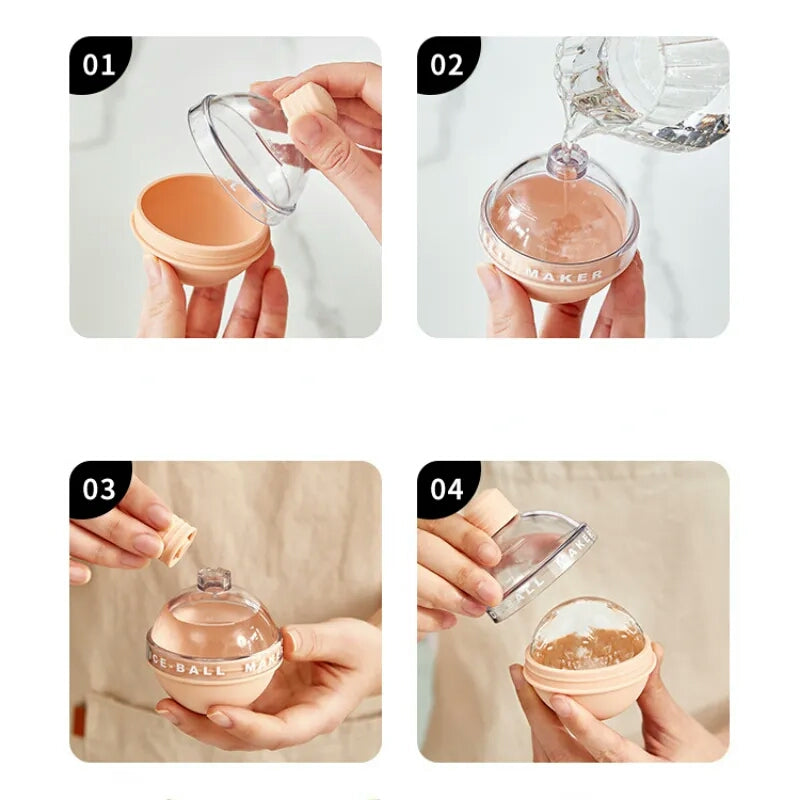 1PC Ice Ball Maker Mold 2.5 Inches Bowlift