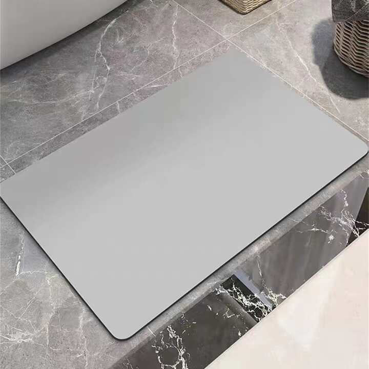 Solid Color Anti-Slip Bath Mat Soft Quick-Dry Washable Shower Mat | Bowlift